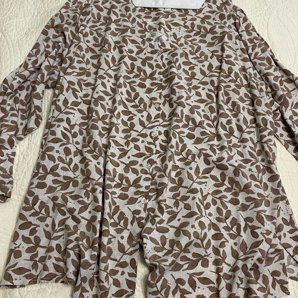 Denim &co plus size blouse 3x